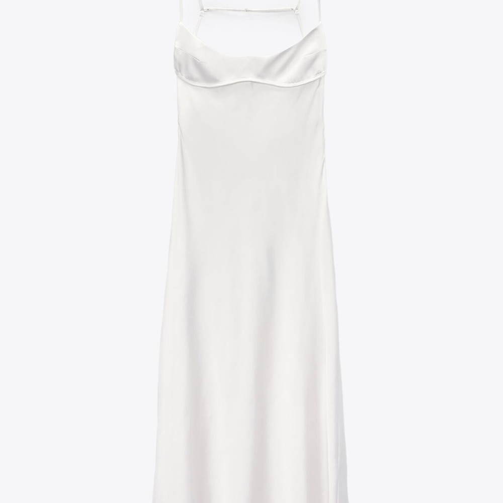 ZARA SATIN MAXI DRESS